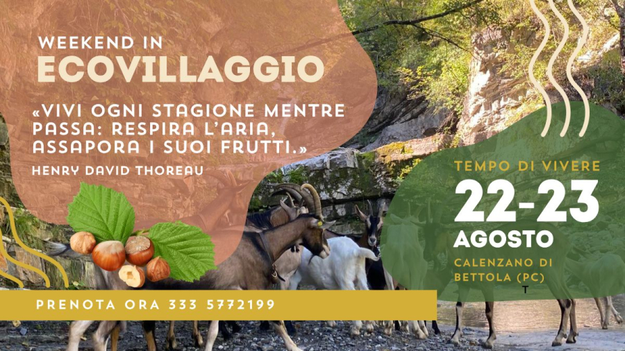Weekend in ecovillaggio